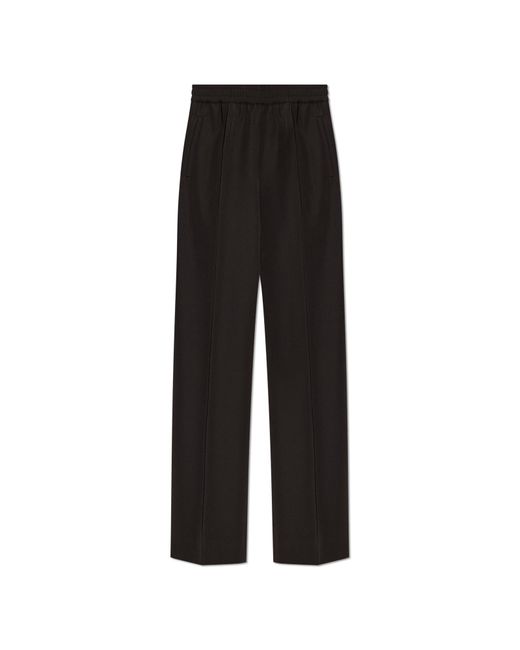 Dolce & Gabbana Black Creased Trousers