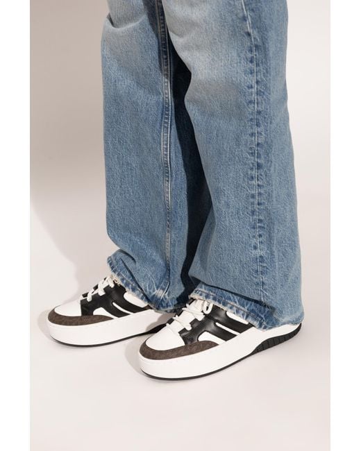 MICHAEL Michael Kors White "Ryder" Platform Sneakers