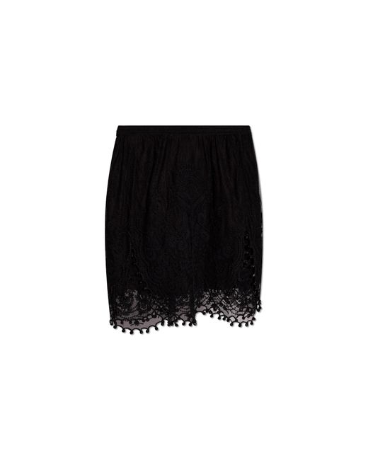 Isabel Marant Black Lace Skirt 'viny',