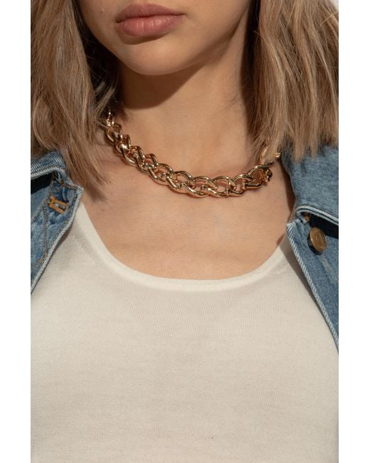 Tory Burch Metallic Short Necklace