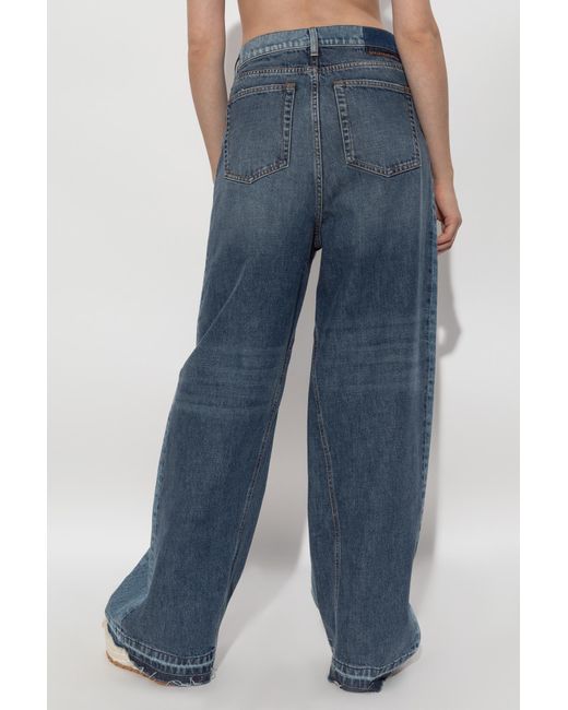 Stella McCartney Blue Wide-Leg Jeans