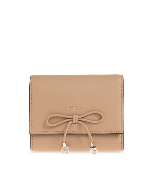 Jimmy Choo Natural Leather Wallet With Logo