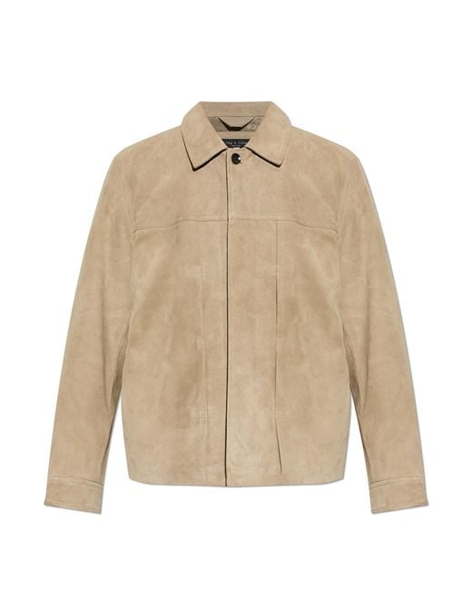 Rag & Bone Natural Suede Jacket With Pockets for men