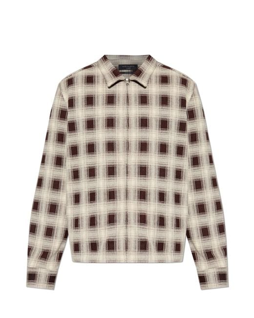 AllSaints Brown Shirt 'Krater' for men