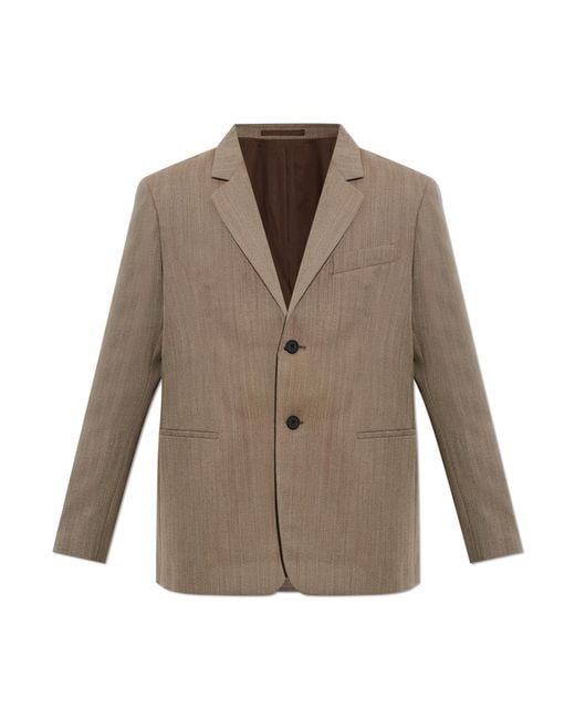 Studio Nicholson Brown Wool Blazer 'Roversi' for men