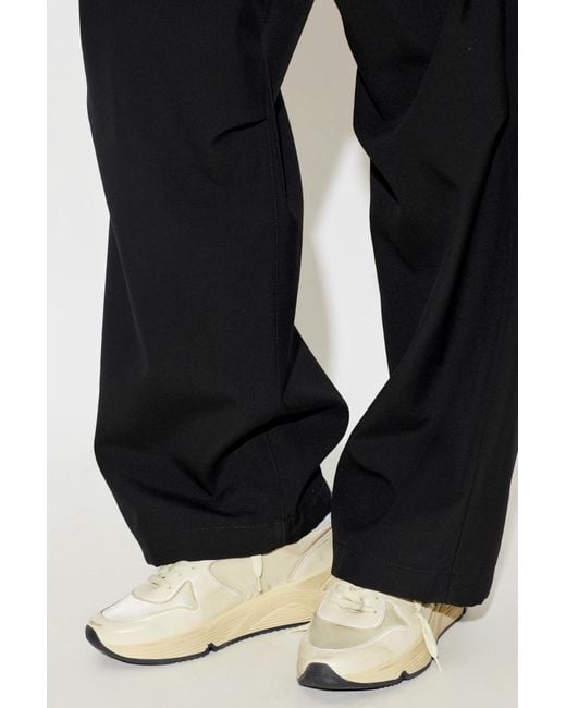 Golden Goose Deluxe Brand White "Running Sole" Sports Shoes for men