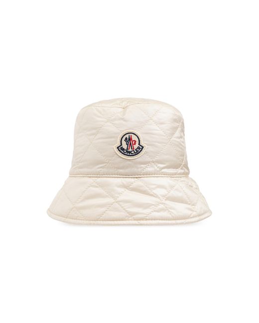 Moncler Natural Hat With Logo