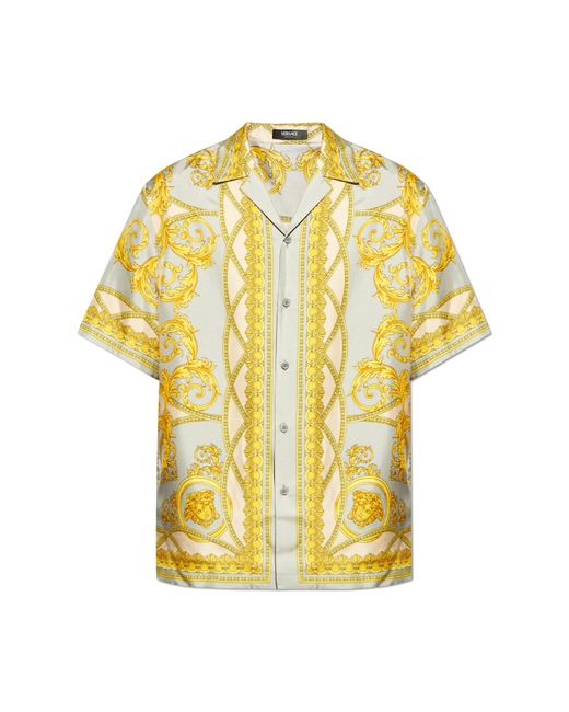 Versace Multicolor Silk Shirt for men