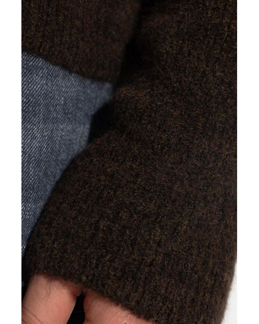 Rick Owens Black Wool Bomber Jacket for men