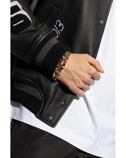 Off-White c/o Virgil Abloh White Brass Bracelet for men