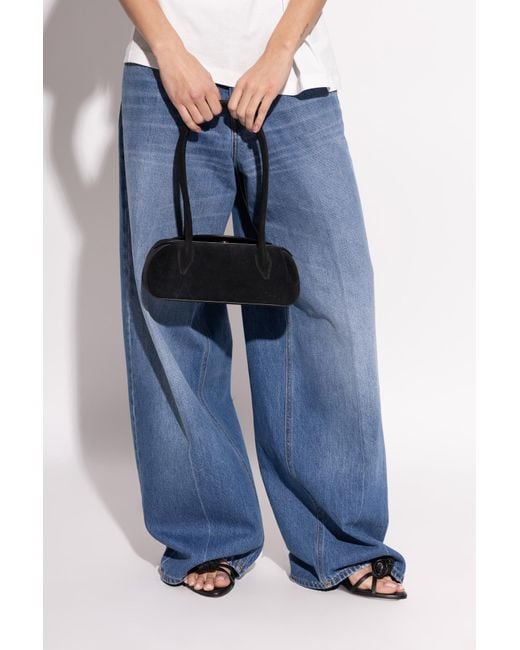 Yuzefi Black 'Oyster Mini' Shoulder Bag