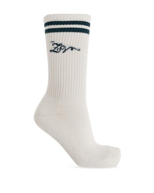 Zadig & Voltaire White 'Tennis' Socks