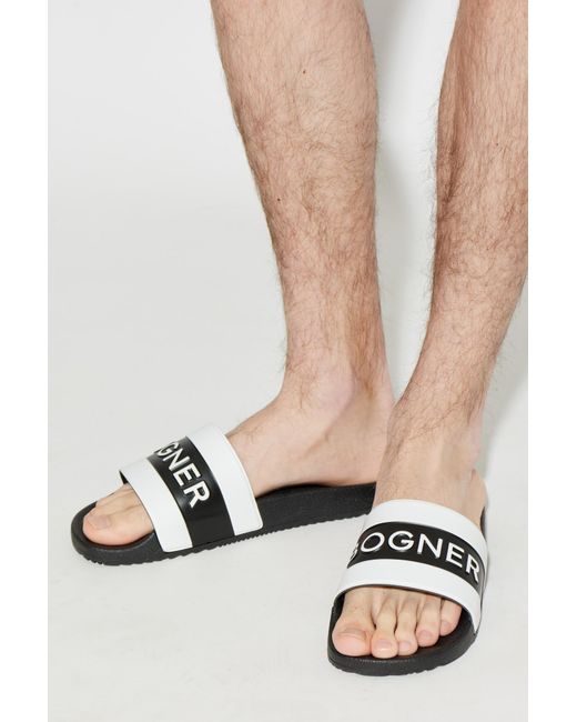 Bogner White "Belize" Rubber Flip-Flops for men