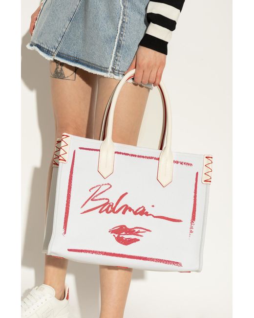 Balmain Pink B-Army Shopper Bag