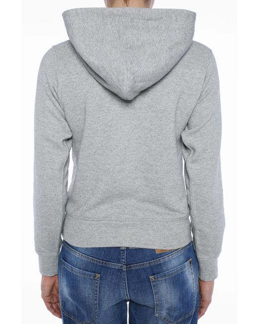 COMME DES GARÇONS PLAY Gray Hooded Sweatshirt, '