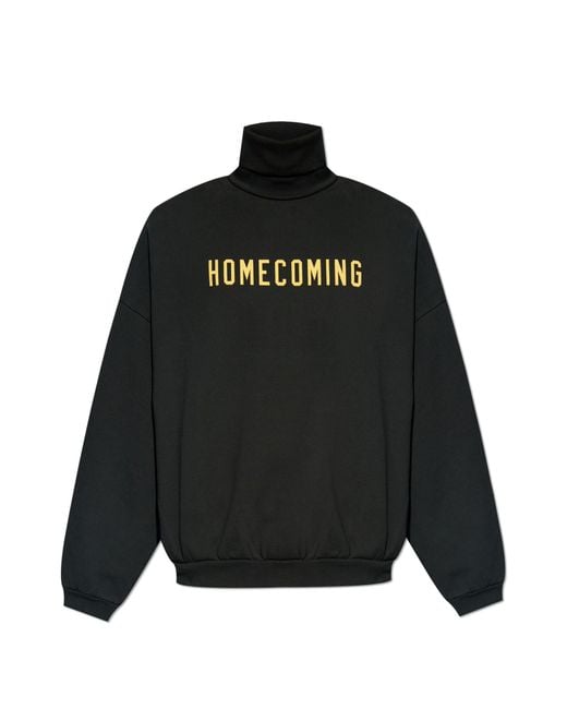 Fear Of God Black Printed Sweatshirt for men