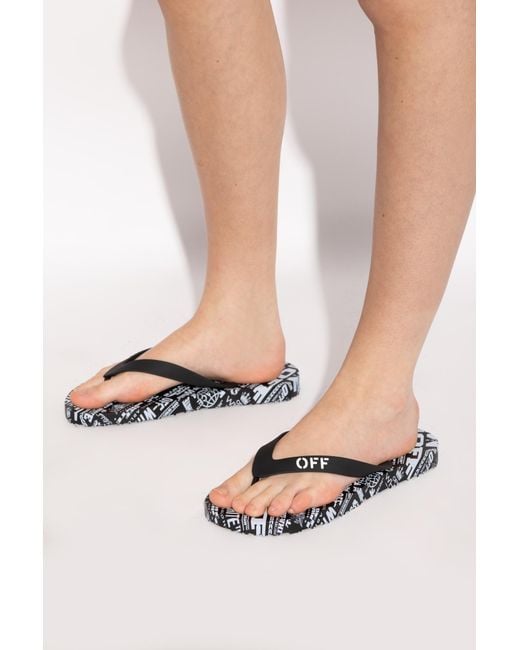 Off-White c/o Virgil Abloh Pink Flip-Flops With Logo
