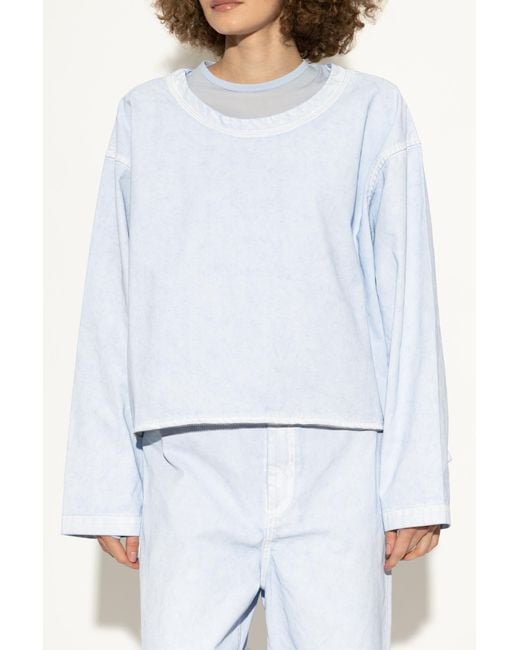 Issey Miyake Blue Bag With The Option To Wear As A Top