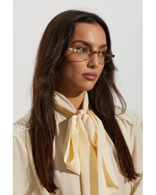 Miu Miu Metallic B51S Corrective Glasses
