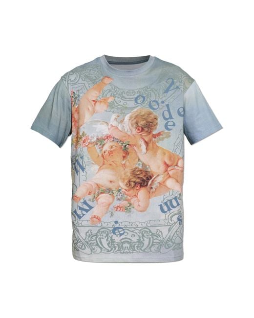 Vivienne Westwood Blue T-Shirt With Print