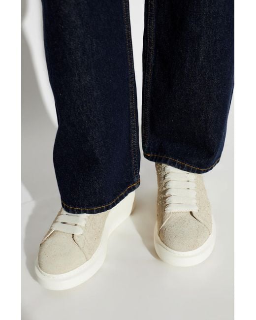 McQueen Natural Suede Sports Shoes With Logo