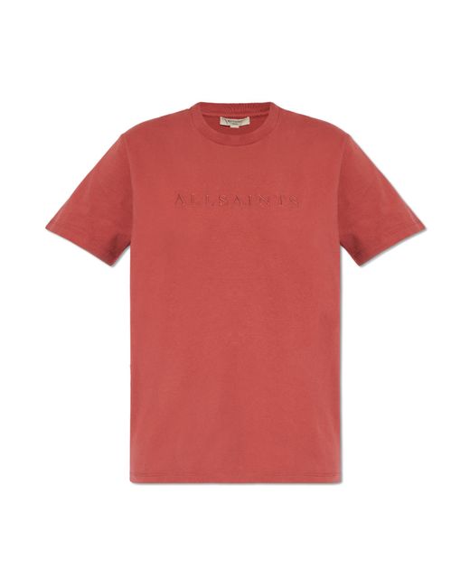 AllSaints Red 'pippa' T-shirt,