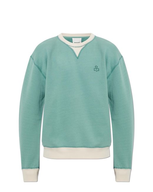 Isabel Marant Green Sweatshirt 'Miker' for men
