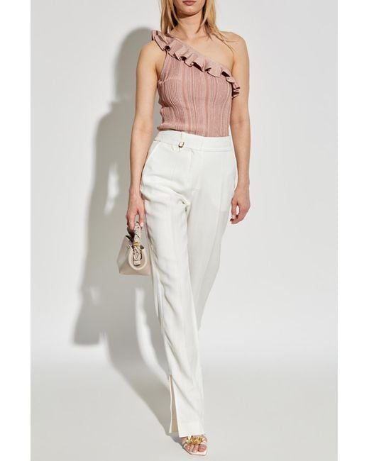 Zimmermann Pink Top With Lurex Thread,