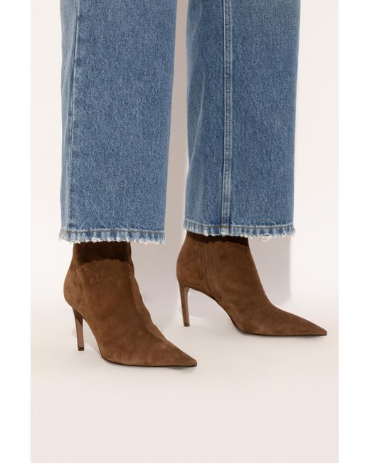 Dolce & Gabbana Brown Heeled Ankle Boots