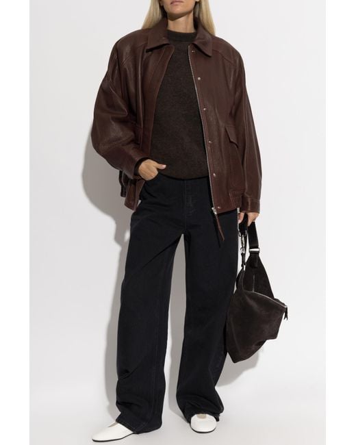 Rohe Brown Leather Jacket
