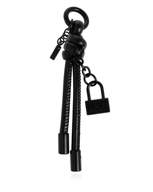 DIESEL Black "Charm-Lock Ii" Pendant for men
