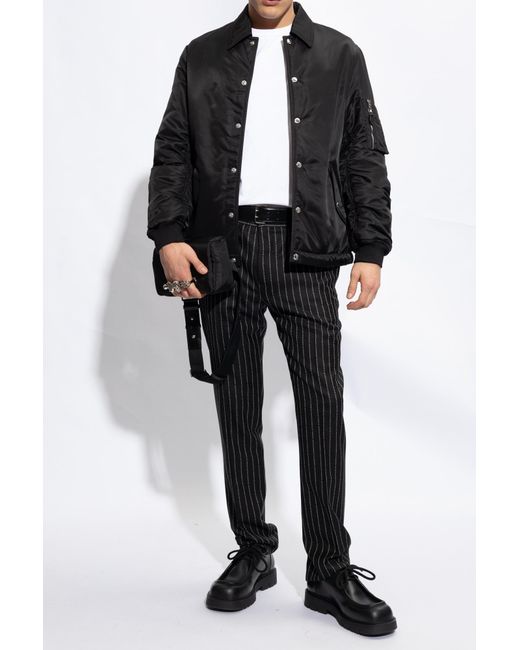 Alexander McQueen Black Jacket With Pockets for men