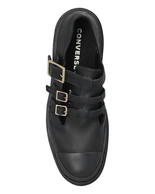 Converse Black Shoes 'Chuck Taylor All Star Lugged Heel Mary Jane Platform'