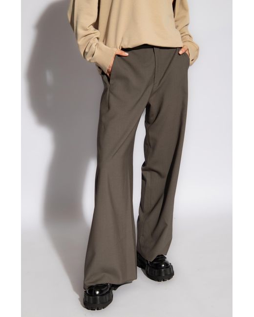 MM6 by Maison Martin Margiela Brown Wool Trousers,