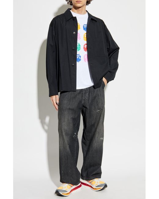 A Bathing Ape White T-Shirt With Print for men