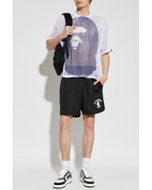 A Bathing Ape Blue Transparent T-Shirt for men
