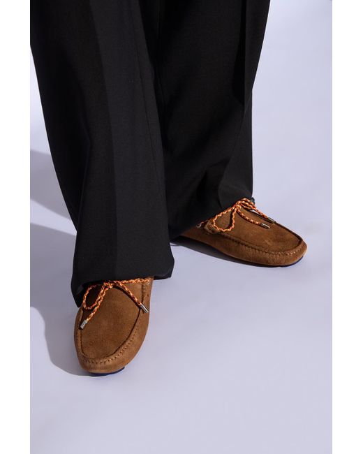 PS by Paul Smith Brown 'springfield' Suede Moccasins, for men