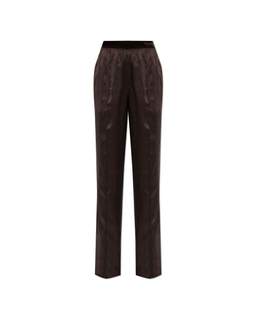Tom Ford Black Silk Trousers