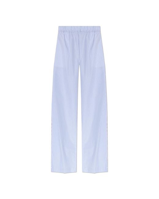 LoveShackFancy Blue "Helia" Trousers
