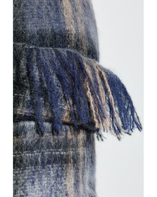 Loewe Blue Wool Coat