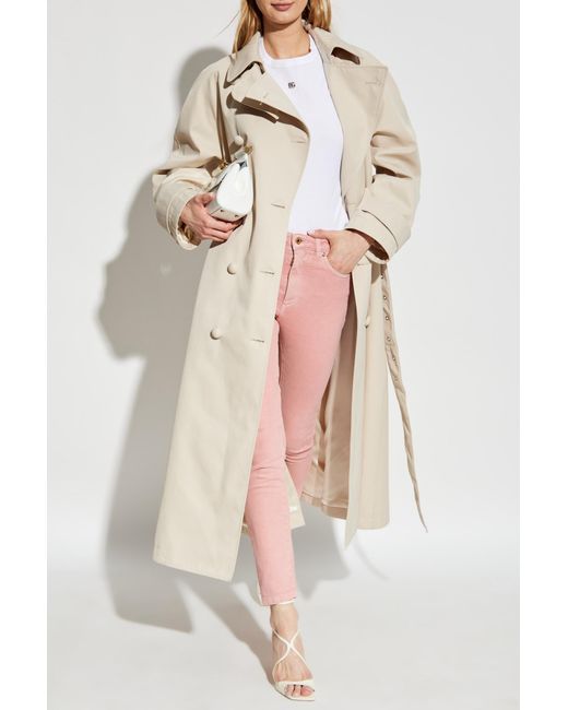 Dolce & Gabbana Pink Jeans With Logo