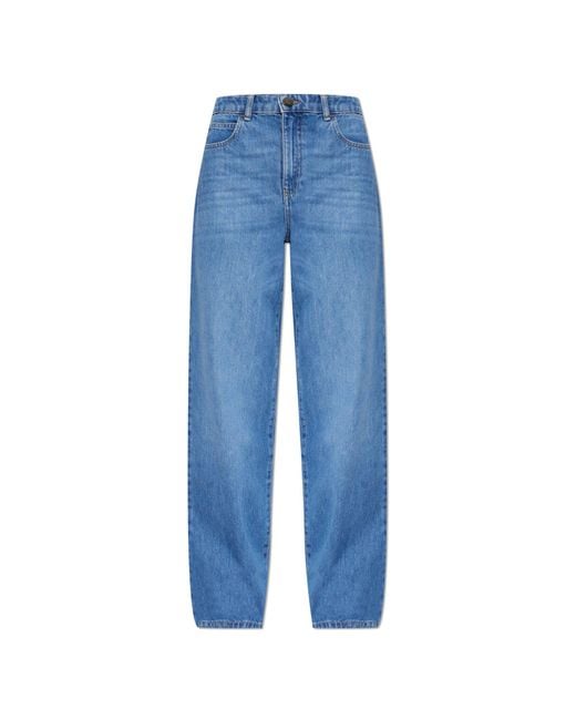 Emporio Armani Blue High-Waisted Jeans