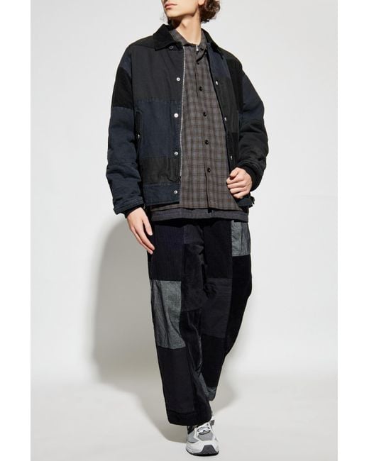 Comme des Garçons Black Trousers Made Of Combined Materials for men
