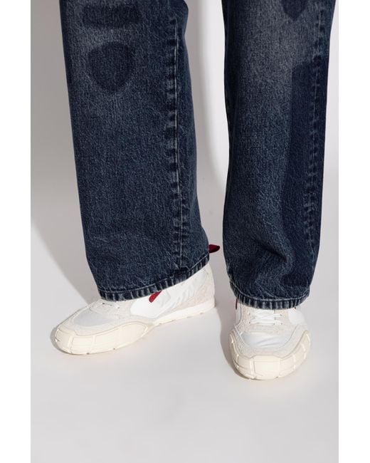 DIESEL White 'S-Pagodha Low' Sports Shoes for men