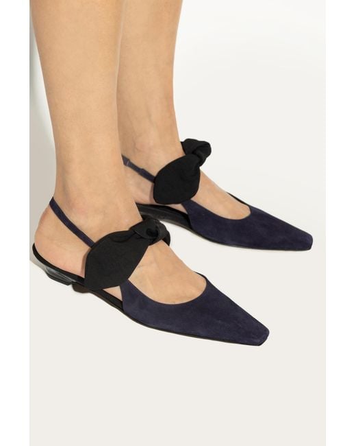 Neous Black 'Uba' Shoes With Detachable Bow