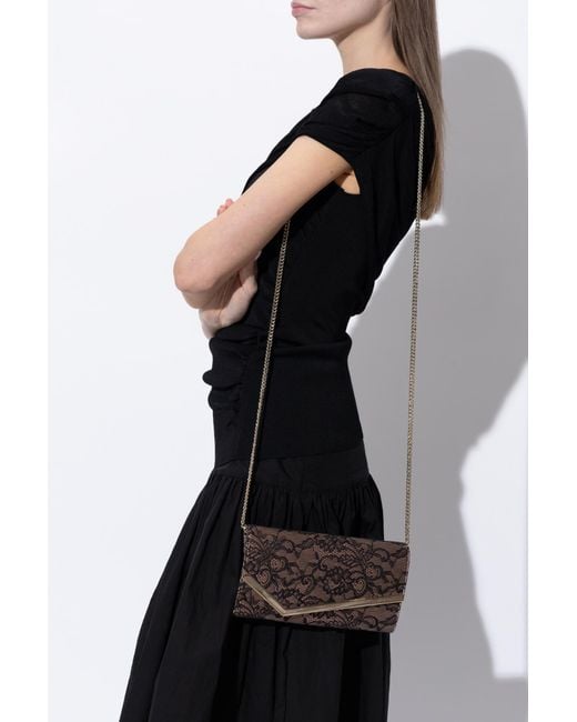 Jimmy Choo Gray Shoulder Bag 'Emmie'