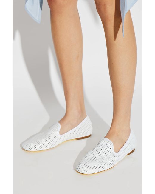 Agl Attilio Giusti Leombruni White 'Lucy' Loafers