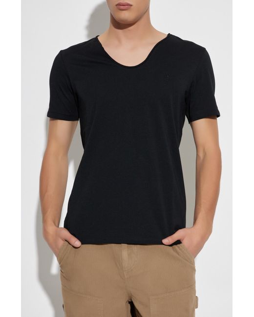 AllSaints Black T-Shirt "Tonic" for men