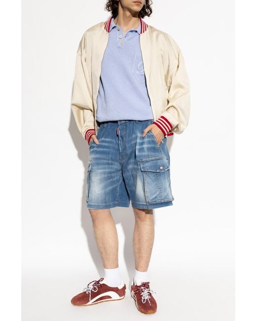 DSquared² Blue Denim Shorts for men