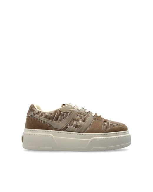 Fendi Natural Sneakers Match